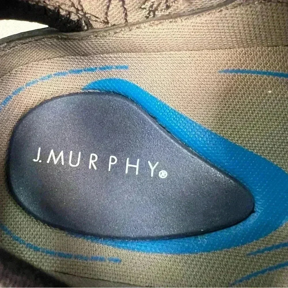 J Murphy Men 8 Black Leather Casual Sport Water Sandals Fisherman Hiking Shoes - Picture 7 of 13